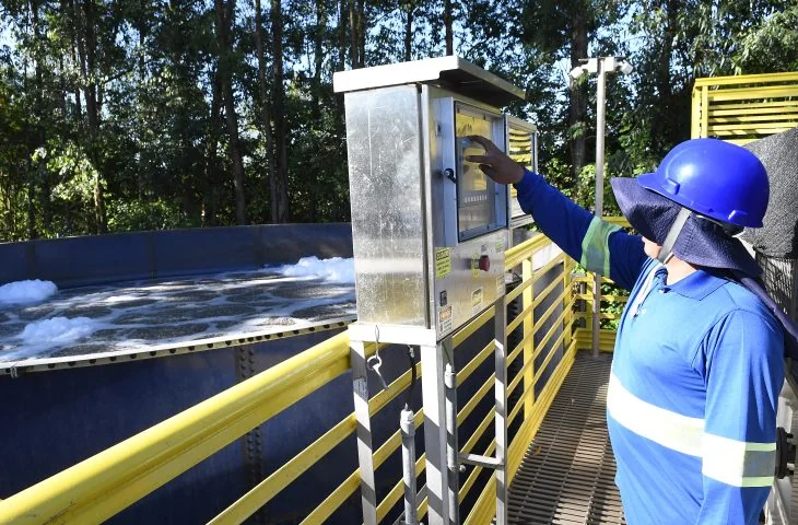 Infraestrutura de saneamento em Mato Grosso do Sul. Imagem de arquivo.