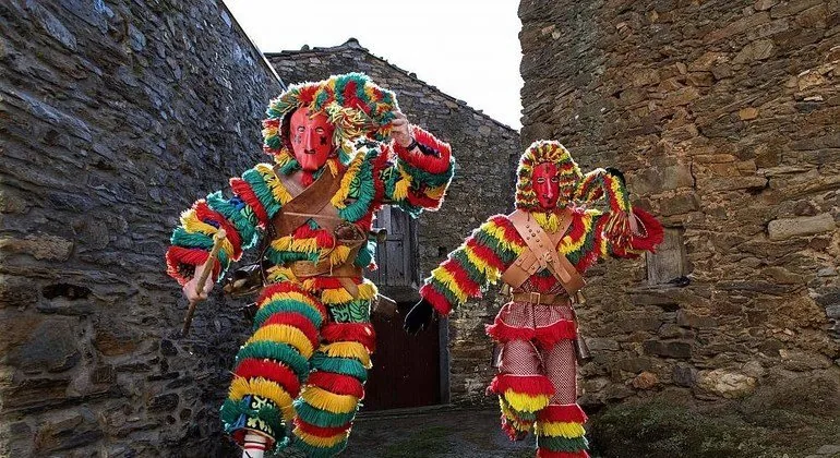 Festas de Inverno, Carnaval de Podence, Portugal, inscrito na Lista Representativa do Patrimônio Cultural Imaterial da Humanidade.