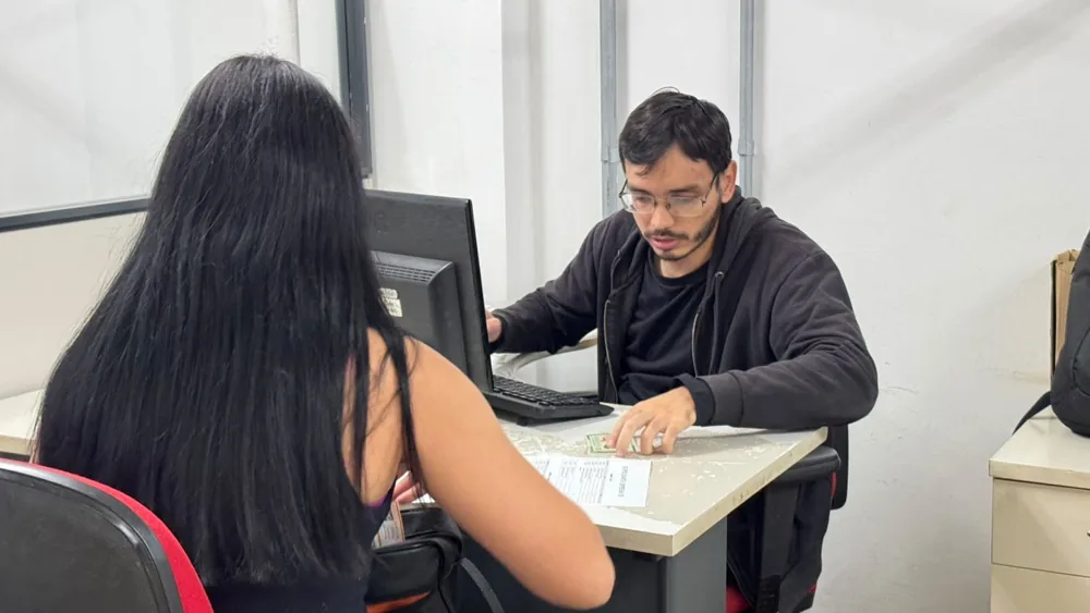 Atendimento da Funsat, em imagem de arquivo divulgada pela Prefeitura de Campo Grande.