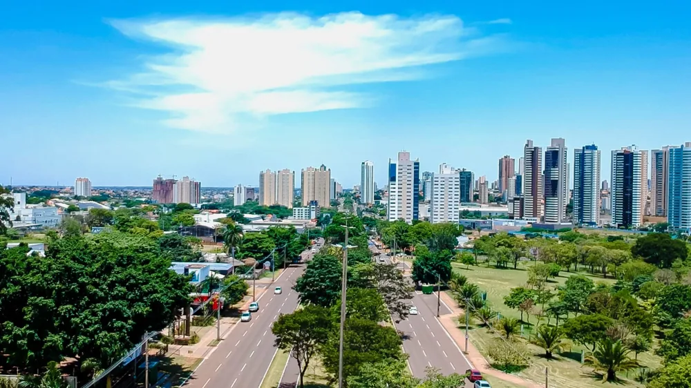 Vista aérea de Campo Grande. Imagem de arquivo divulgada pela prefeitura.